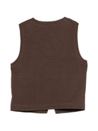 Gilet per bambino Paolo Pecora Kids marrone con chiusura a bottoni PP4189 EBANO PAOLO PECORA KIDS 