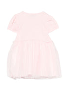 Abito per neonata Moschino Kids rosa con ricamo Teddy Bear MDV0DBLAA55 50209 MOSCHINO KIDS 
