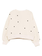 Felpa per bambina Molo beige con stampa cuori 2S26J202 9536 MOLO 