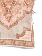 Poncho leggero per bambina Zimmermann Kids beige con cappuccio fantasia Awaken 6083TR S261 ZIMMERMANN KIDS 