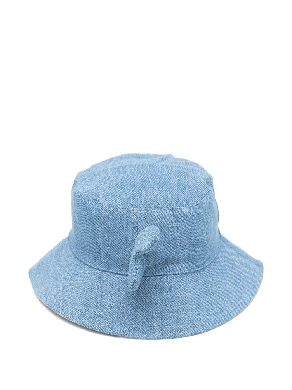 Cappello bucket per bambino Stella McCartney Kids in denim con applicazione TY0P97 Z0746 601 STELLA McCARTNEY KIDS 