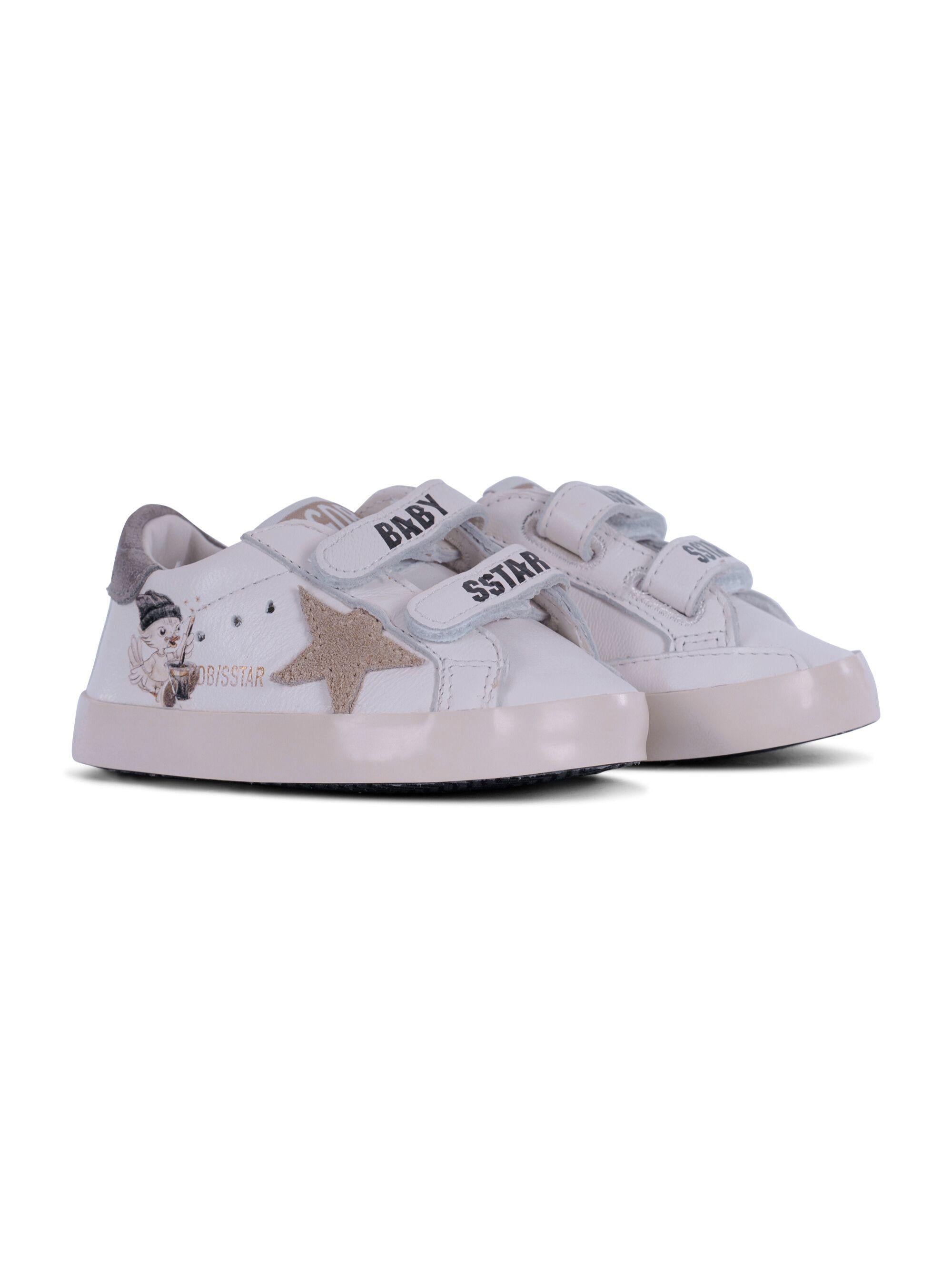 Sneakers per neonati Golden Goose Kids bianche con applicazione stella F00166F008017 10613 GOLDEN GOOSE KIDS 