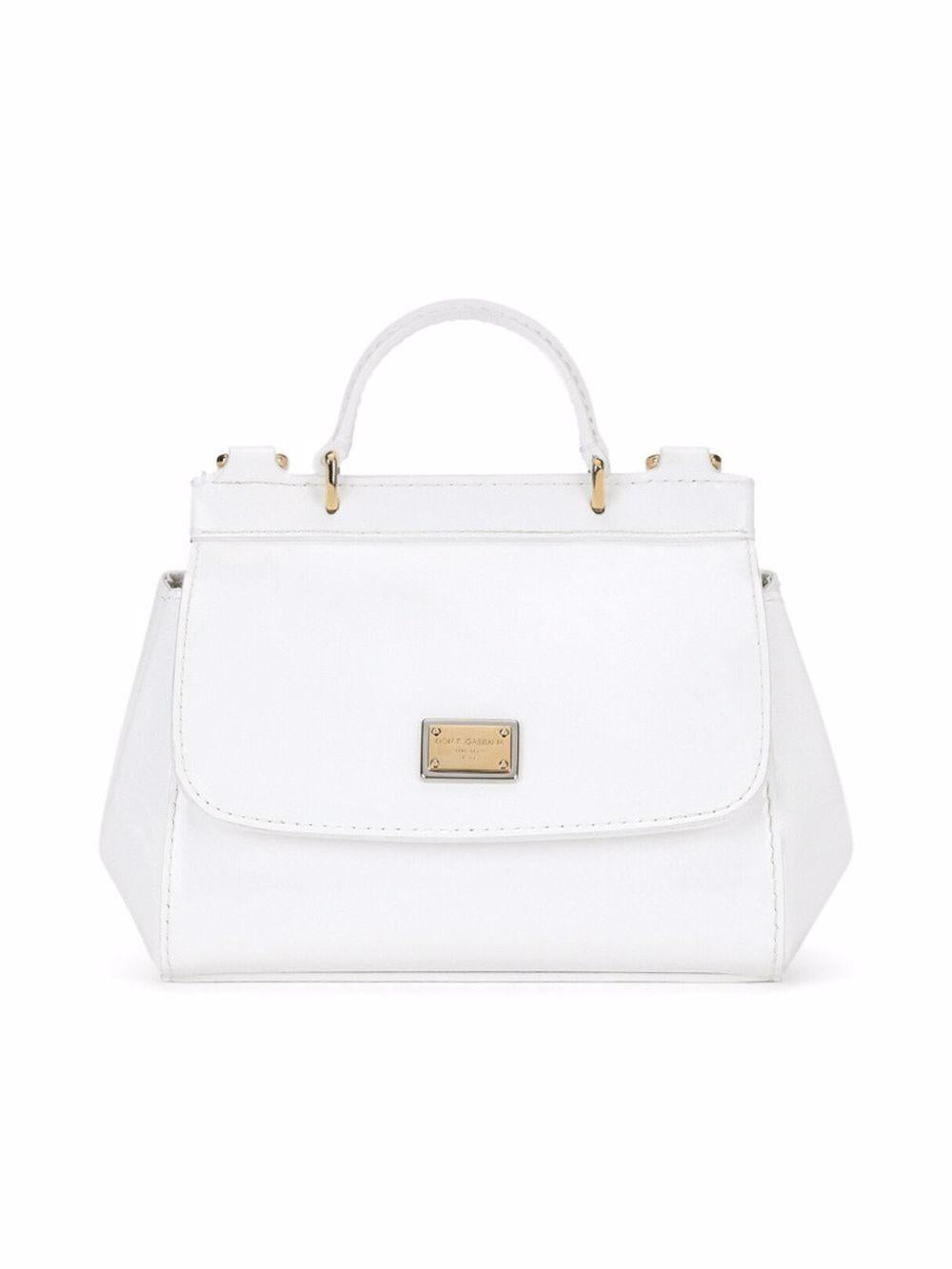 Borsa tote per bambina Dolce & Gabbana Kids Sicily mini bianca EB0003 A1067 87682 DOLCE & GABBANA KIDS 