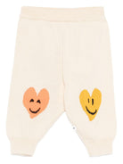 Pantaloni per neonato Molo bianco con stampa a cuore 6S26I208 9829 MOLO 