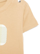 T-shirt per neonato Trussardi Junior beige con stampa grafica TIP26072TS BROWN INC. TRUSSARDI JUNIOR 