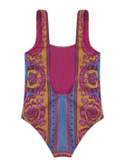 Costume da bagno per neonata Versace Kids multicolor con stampa motivo Medusa 10211231A16912 5PF70 VERSACE KIDS 