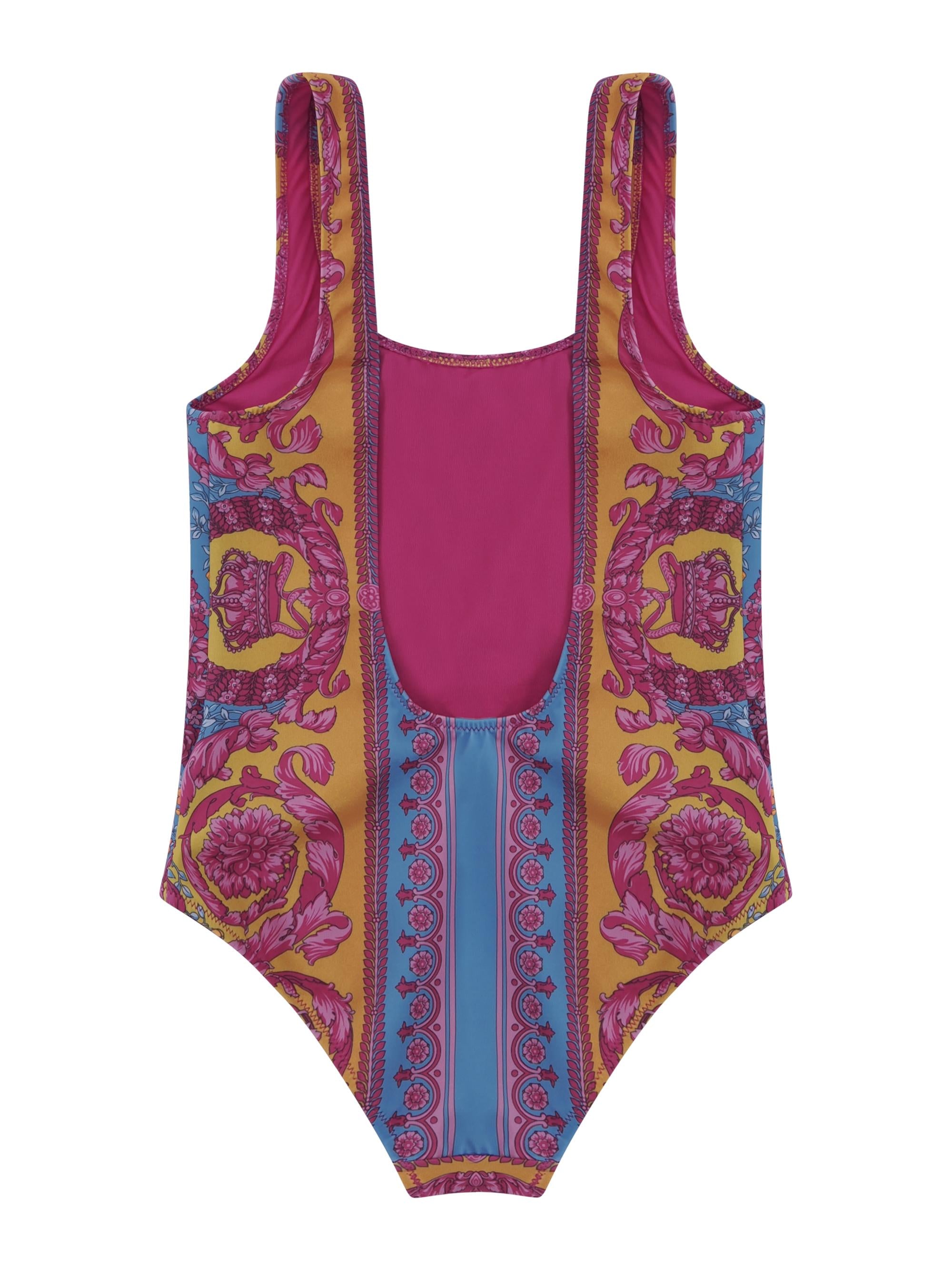 Costume da bagno per neonata Versace Kids multicolor con stampa motivo Medusa 10211231A16912 5PF70 VERSACE KIDS 