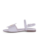 Sandali per bambina Stella McCartney Kids bianchi con applicazione fiore TY0D06 Z2118 101 STELLA McCARTNEY KIDS 