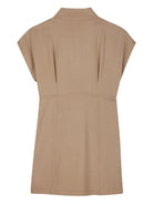 Abito per bambina Michael Kors Kids marrone con tasca applicata R30594 263 MICHAEL KORS KIDS 