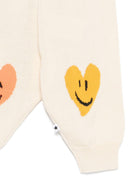Pantaloni per neonato Molo bianco con stampa a cuore 6S26I208 9829 MOLO 