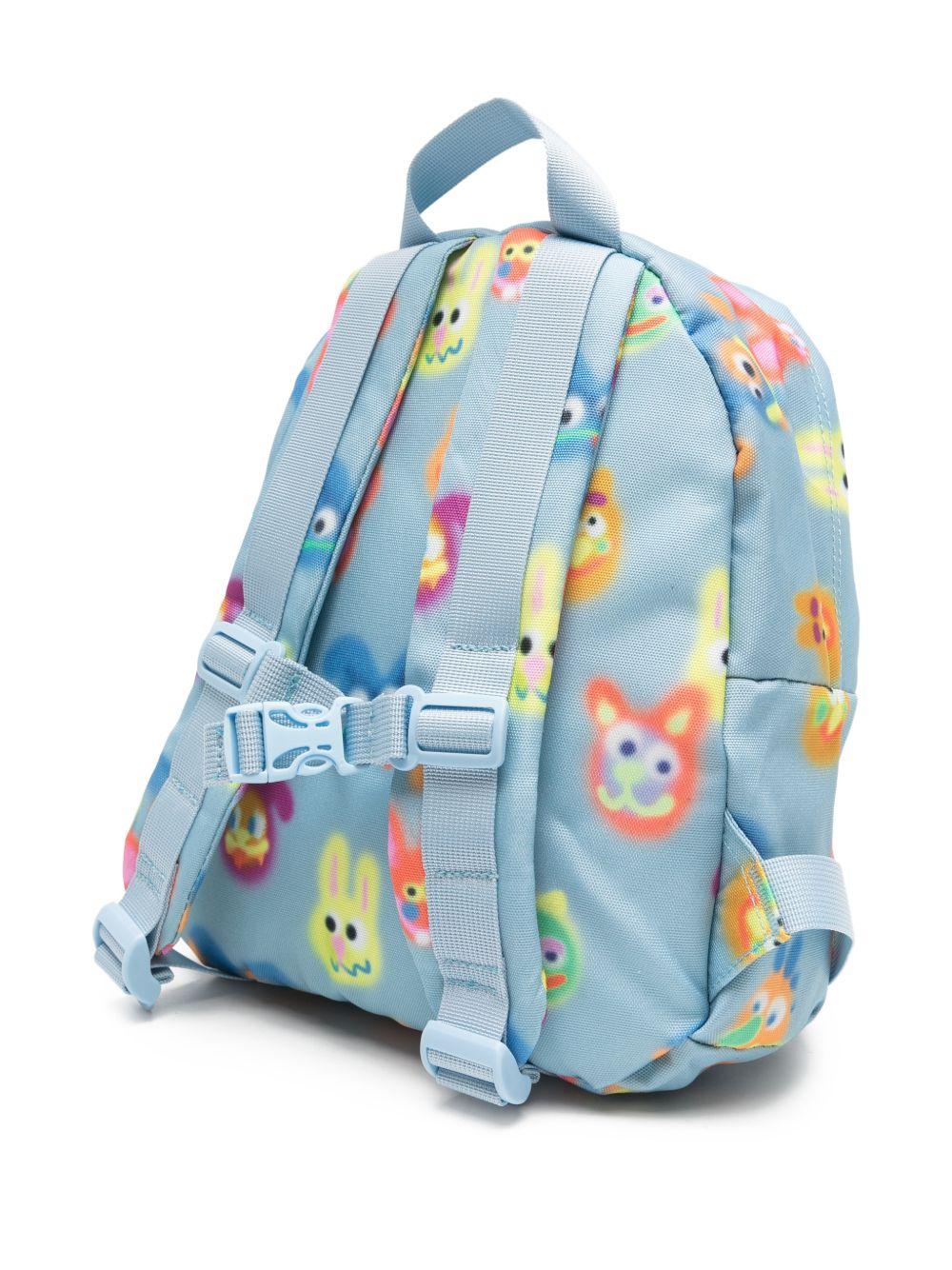 Zaino per bambino Molo blu con stampa grafica all-over 7S26V201 9559 MOLO 