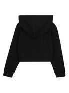 Felpa per bambina The Marc Jacobs Kids nera con dettagli disegnati bianchi W60747 09B THE MARC JACOBS KIDS 