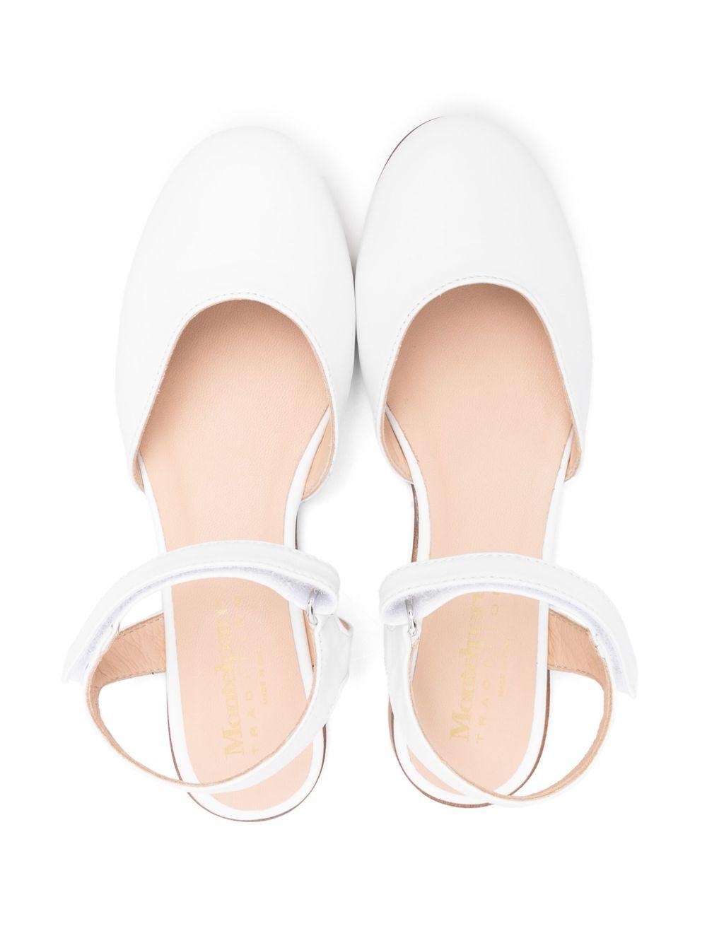 Ballerine per bambina Andrea Montelpare bianche in pelle con punta smussata MT11626 VAR1 MONTELPARE TRADITION 