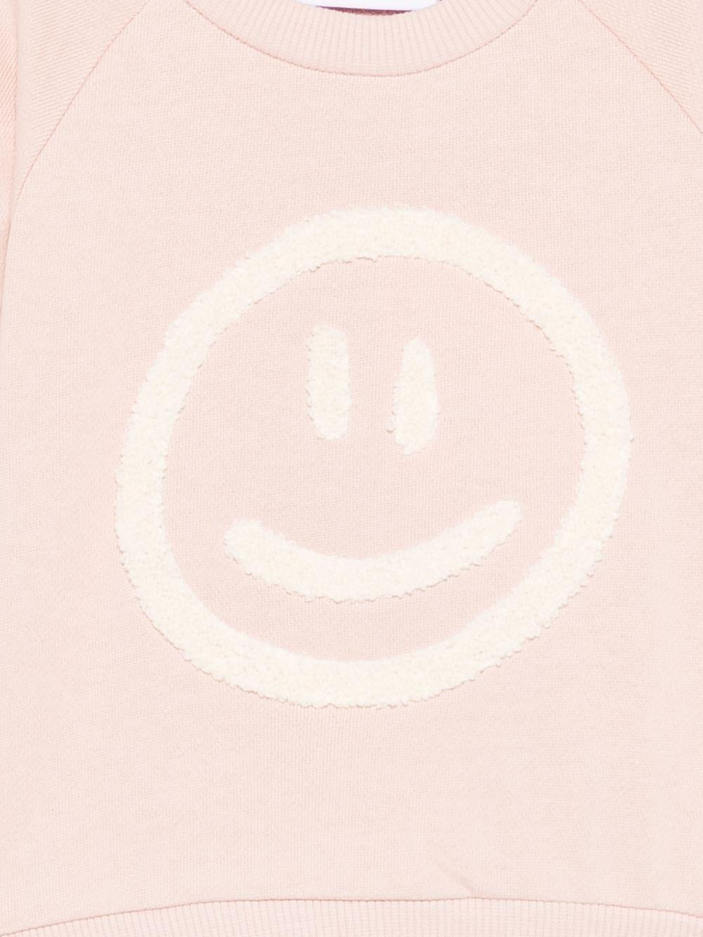 Felpa per neonata Molo rosa con ricamo smile sul davanti 6S26J203 8058 MOLO 