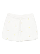 Shorts per bambina Bonpoint bianco con motivo ricamato S06GBEK00001 603 BONPOINT 
