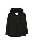 Camicia per bambino Paolo Pecora Kids nera con cappuccio PP4216 NERO PAOLO PECORA KIDS 