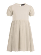 Abito per bambina Emporio Armani Kids beige con maniche a sbuffo EG000776 AF22791 U0007 EMPORIO ARMANI KIDS 