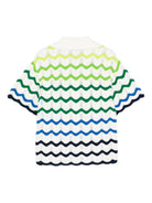Camicia per bambino Casablanca Kids multicolor con design onde sfumate KSP26KW96902 GRADIENT WAVE CASABLANCA KIDS 