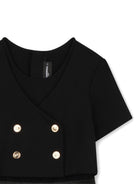 Abito per bambina karl Lagerfeld Kids nero con balze Z31142 09B KARL LAGERFELD KIDS 