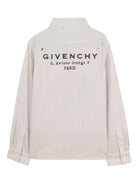 Camicia per bambino Givenchy Kids beige con motivo a righe H31082 N78 GIVENCHY KIDS 