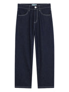 Pantaloni per bambino Kenzo Kids blu con cuciture a contrasto K61634 Z35 KENZO KIDS 