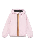 Impermeabile per bambina K Way Kids P. Le Vrai Claude 4.0 rosa con cappuccio - Rubino Kids