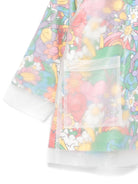 Impermeabile per bambina Stella McCartney Kids verde a fiori - Rubino Kids