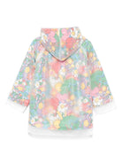 Impermeabile per bambina Stella McCartney Kids verde a fiori - Rubino Kids