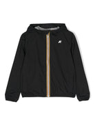 Impermeabile per bambini K Way Kids P. Jack nero con cappuccio - Rubino Kids