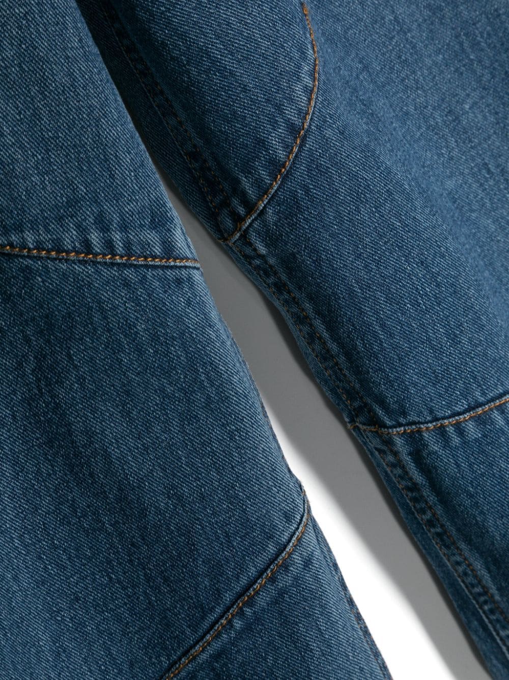 Jeans a gamba larga con cuciture decorative - Rubino Kids