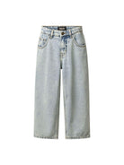 Jeans Aiden per bambina Molo denim con design a cinque tasche - Rubino Kids