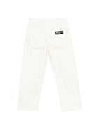 Jeans da bambino Balmain Kids bianco con decorazione - Rubino Kids