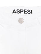 Jeans dritti per bambina Aspesi Kids bianco con passanti - Rubino Kids