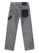 Jeans dritti per bambino The Marc Jacobs Kids grigio con logo - Rubino Kids