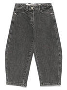 Jeans per bambina Aspesi Kids grigio a gamba dritta - Rubino Kids