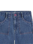 Jeans per bambina Billieblush in denim modello cargo - Rubino Kids