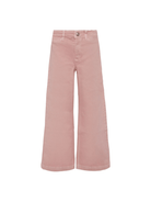 Jeans per bambina Bonpoint rosa con applicazione logo - Rubino Kids