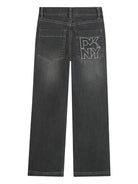 Jeans per bambina DKNY Kids denim con ricamo - Rubino Kids