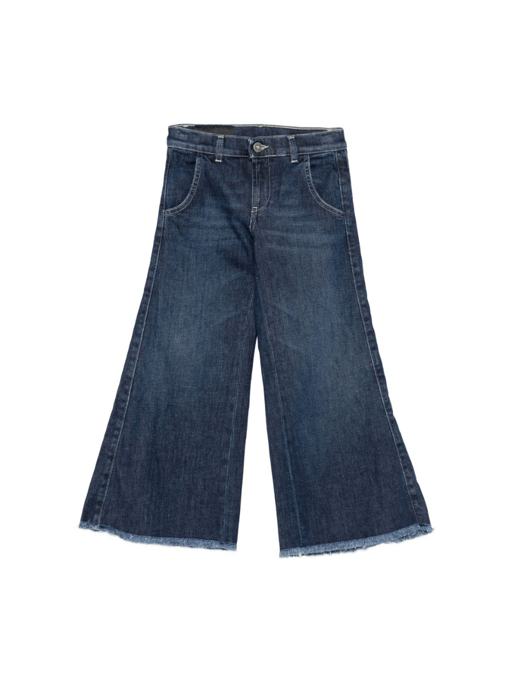 Jeans per bambina Dondup Kids denim con orli sfrangiati - Rubino Kids