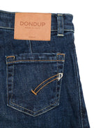 Jeans per bambina Dondup Kids denim con orli sfrangiati - Rubino Kids