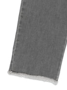 Jeans per bambina Douuod Kids grigi con orlo sfrangiato - Rubino Kids