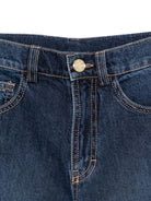 Jeans per bambina Elisabetta Franchi La Mia Bambina denim con stampa logo - Rubino Kids