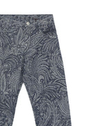Jeans per bambina ETRO KIDS blu con motivo paisley - Rubino Kids