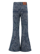 Jeans per bambina ETRO KIDS denim con motivo paisley - Rubino Kids