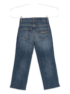 Jeans per bambina Golden Goose Kids denim con orlo sfrangiato - Rubino Kids
