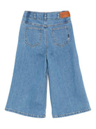 Jeans per bambina Scotch & Soda Kids denim con tasche posteriori applicate - Rubino Kids