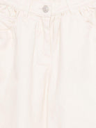 Jeans per bambina Simonetta bianco a gamba ampia - Rubino Kids