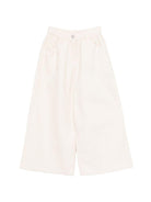 Jeans per bambina Simonetta bianco a gamba ampia - Rubino Kids