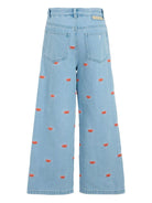 Jeans per bambina Stella McCartney Kids in denim con gamba larga - Rubino Kids