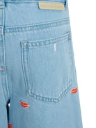 Jeans per bambina Stella McCartney Kids in denim con gamba larga - Rubino Kids
